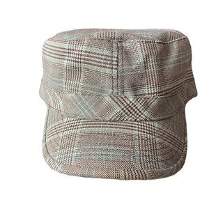 Tribe Headgear Brown Plaid Hat Women M Brown